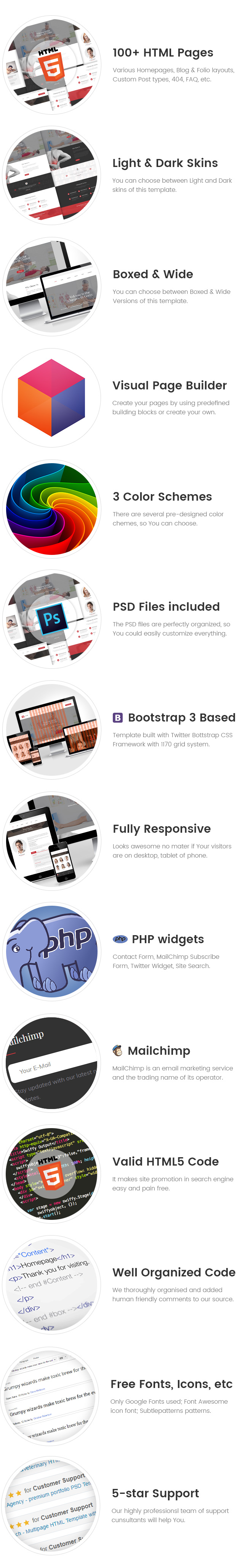 Active Life - Chiropractors, Spa and Massage Salon HTML Template with Visual Builder and Dashboard