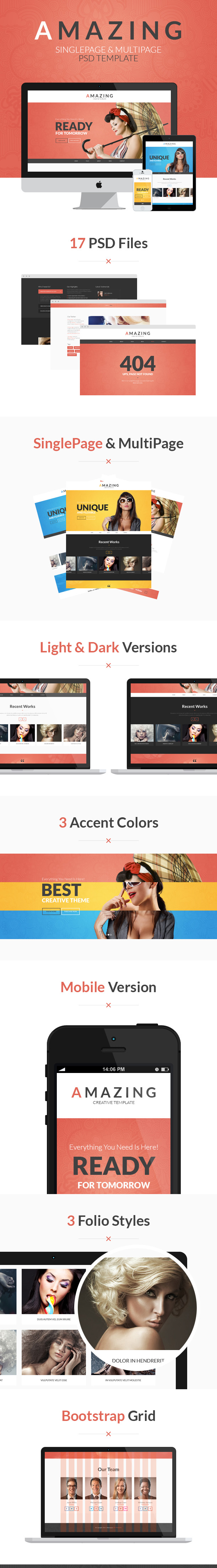 Amazing PSD bootstrap template