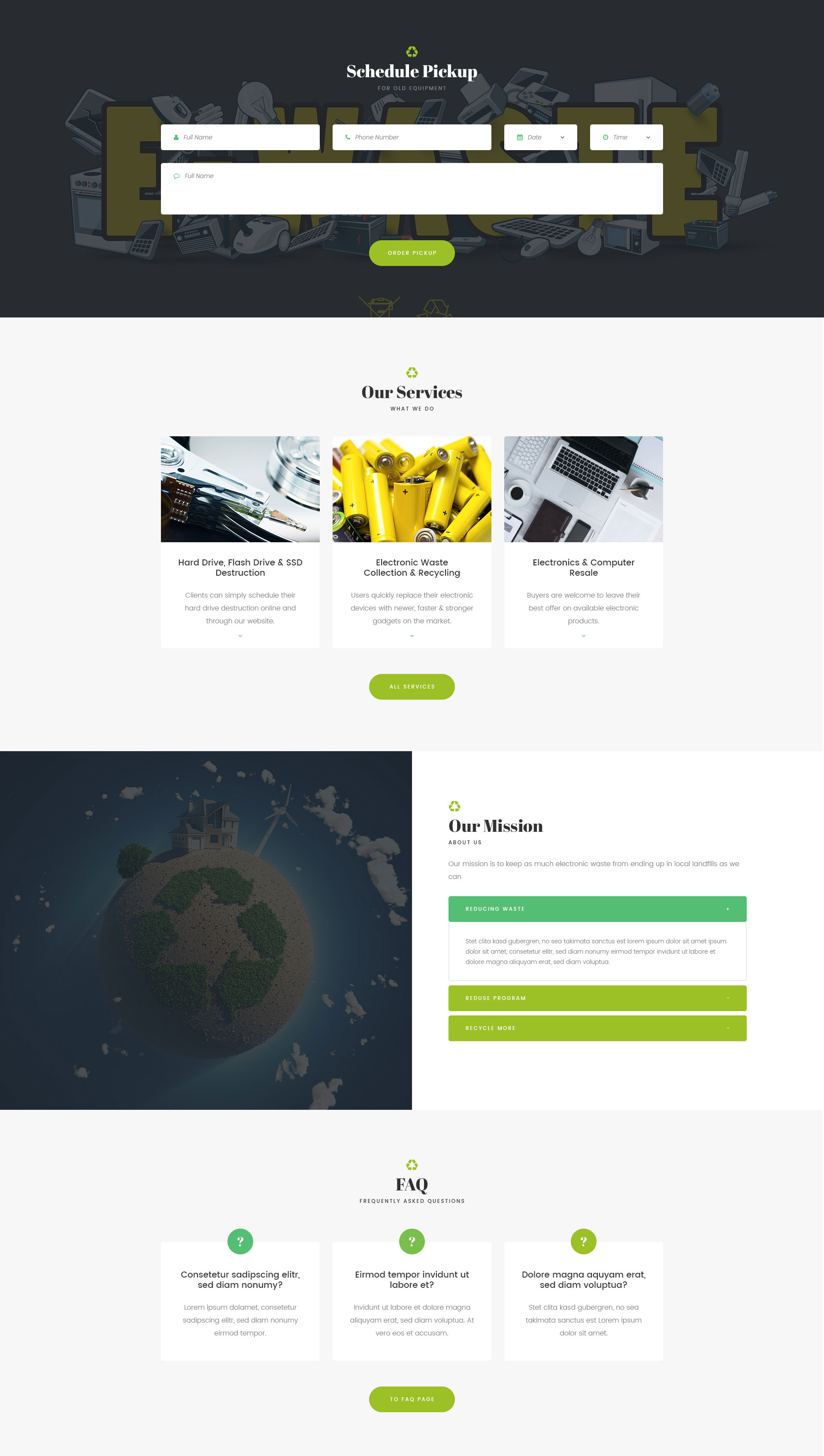 GoGreen – Waste Management and Recycling HTML Template | Modern Web