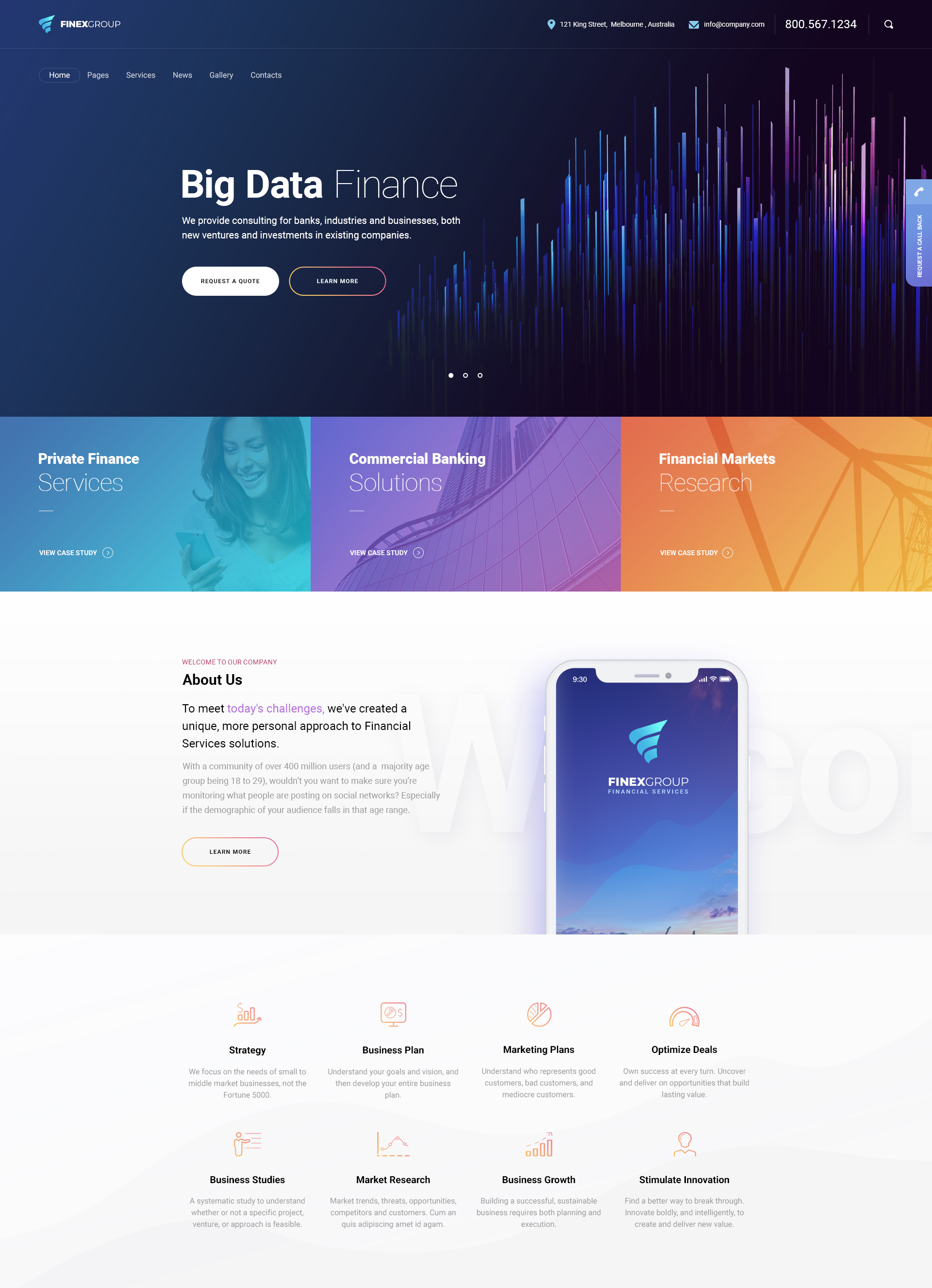 EximGroup Finance/Business HTML Template Modern Web Templates