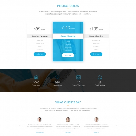 PrettyPress – Cleaning Service HTML Template
