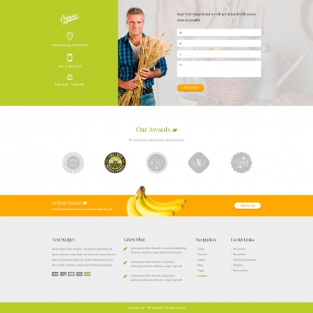 Organic – Farm, Garden and Agriculture HTML Template