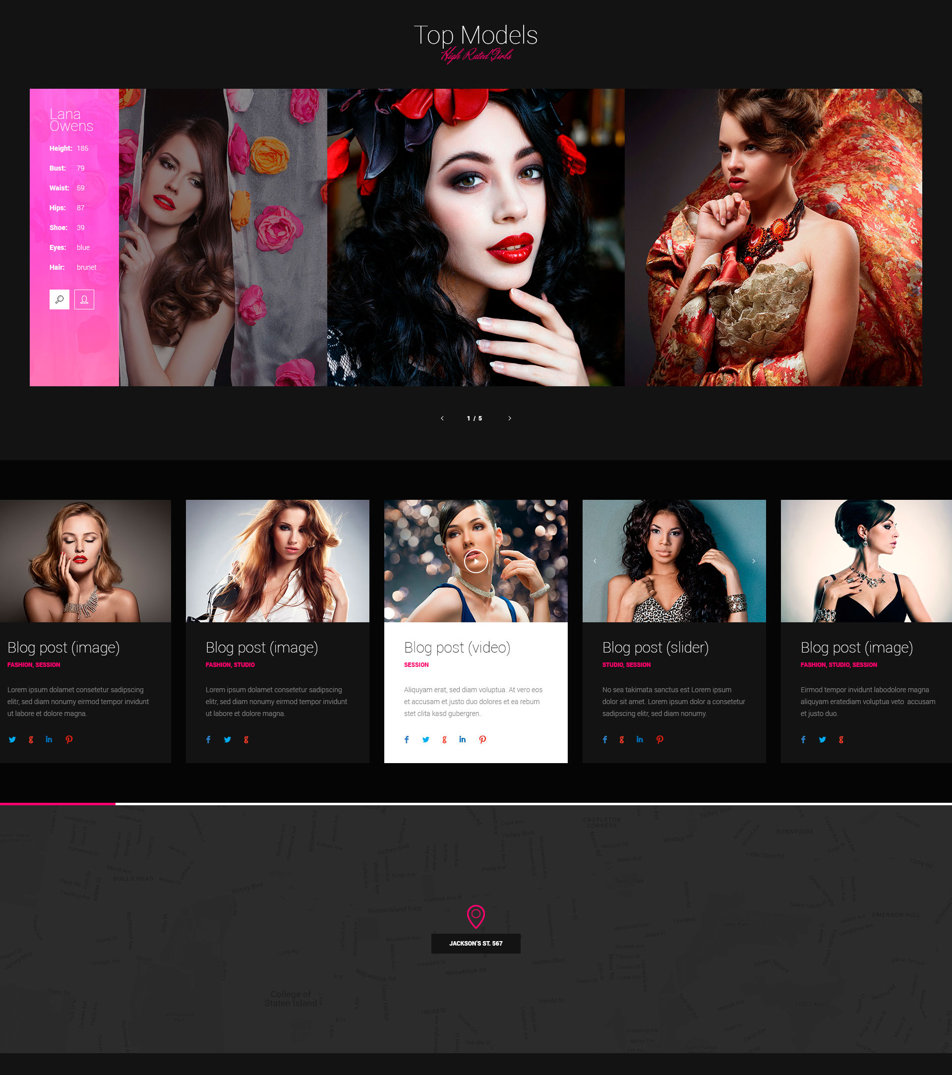 Models Agency Models Portfolio HTML Template