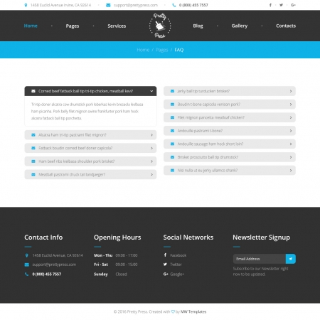 PrettyPress – Cleaning Service HTML Template