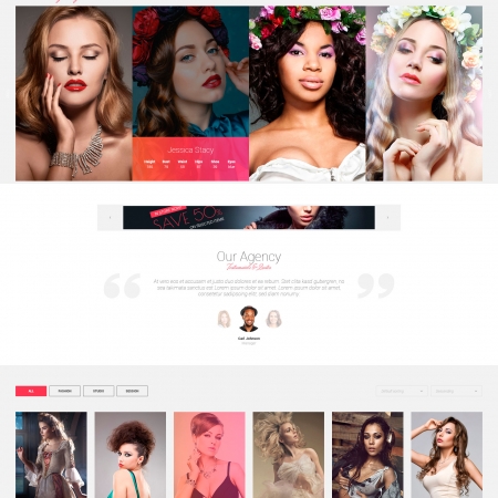 Models Agency – Models Portfolio HTML Template