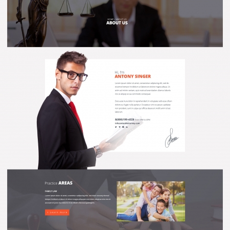 Attorneys – Law Firm/Private Lawyer HTML Template