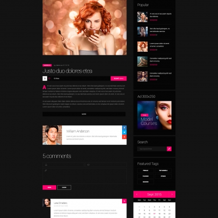 Models Agency – Models Portfolio HTML Template