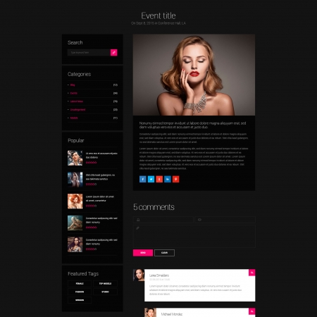 Models Agency – Models Portfolio HTML Template | Modern Web Templates