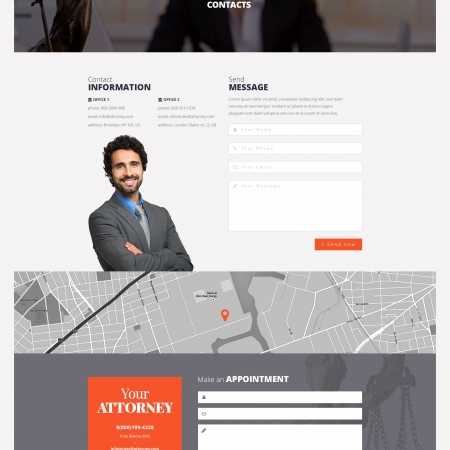 Attorneys – Law Firm/Private Lawyer HTML Template