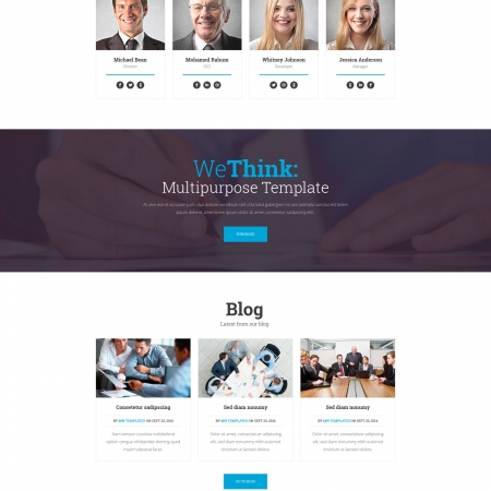 We Think – Single&Multi Page Parallax Template