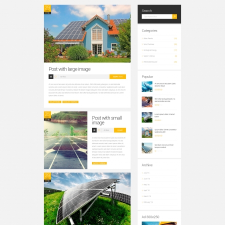 Solar – Renewable Energy Sinlge&Multipage HTML Template