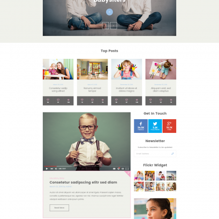 BabyTime – Babysitter, Nurse and Preschool Education HTML Template