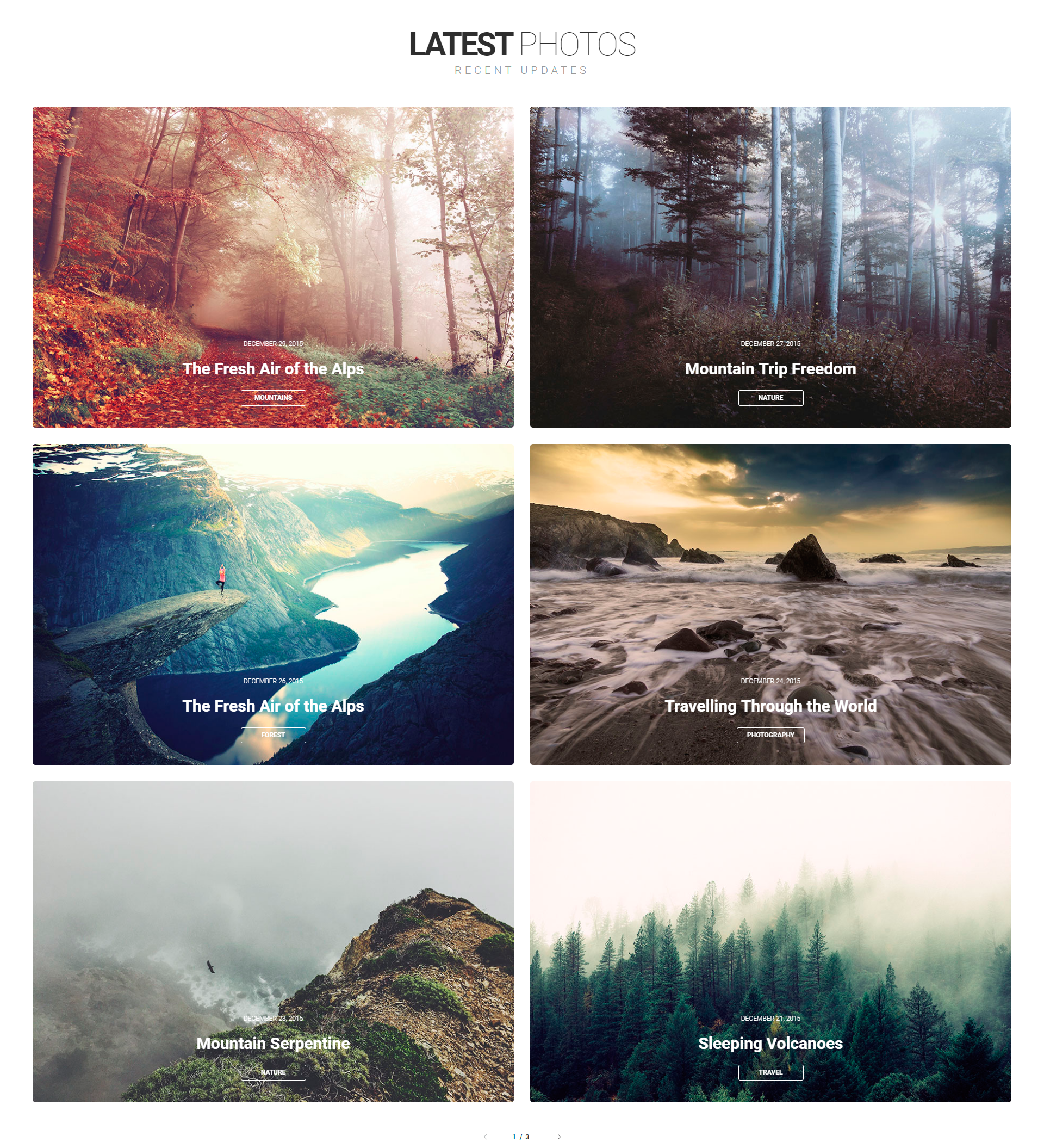 PhotoTravel – Premium Photo HTML5 Template