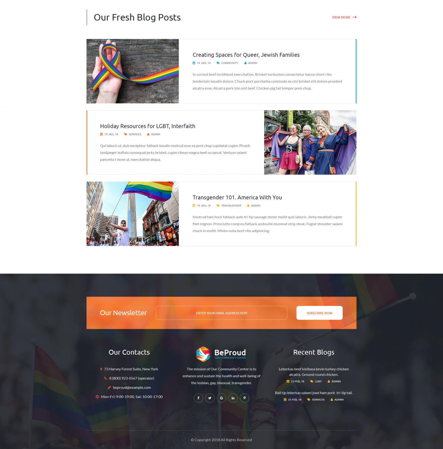 Lgbt Html Code Diversify - LGBT Community HTML Template