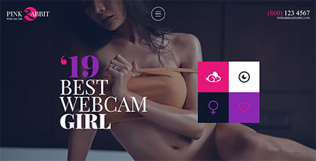 Webcam girl personal portfolio website